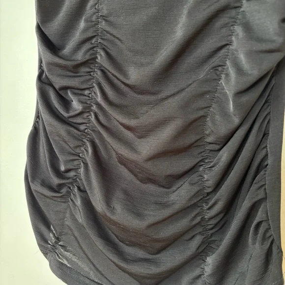 ❌SOLD❌Y2K Off-Shoulder Black Paisley Peplum Top - Small - Picture 2 of 5